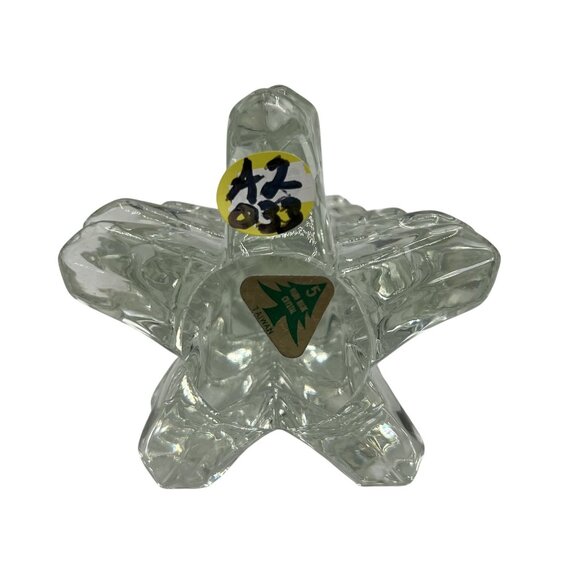 Vintage Handcrafted Crystal Christmas Tree Figurine 5" Holiday Decor Taiwan Made - Picture 10 of 10